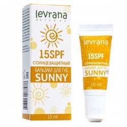 Бальзам для губ, Levrana natural (Леврана нейчерал) 10 г Санни SPF 15