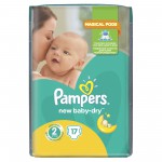 Подгузники, Pampers (Памперс) 3-6 кг №17 актив беби драй